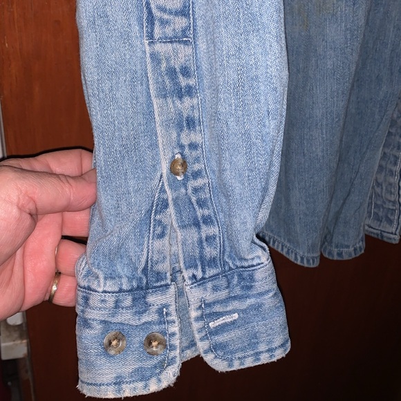 High Sierra Vintage Denim Long Sleeve Button up Shirt Size M - Picture 5 of 16